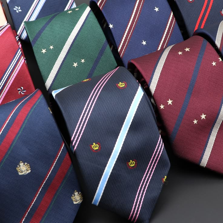 Striped school ties