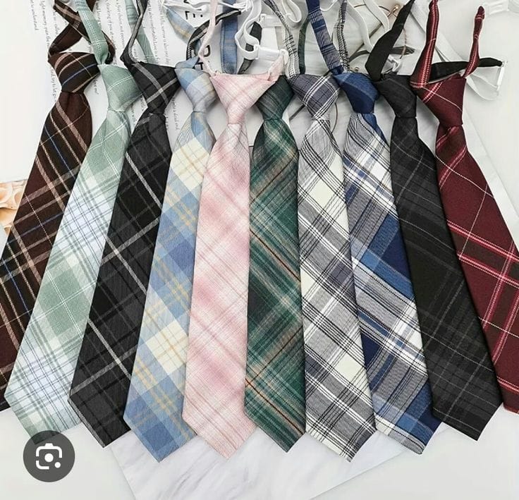 Plaid school ties