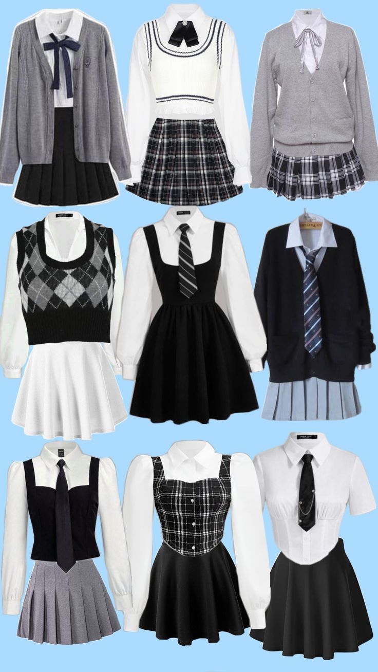Girls school uniform styles