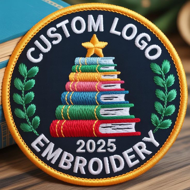 Finished embroidered custom badge patch